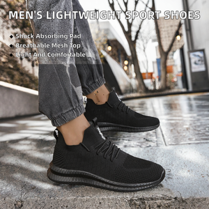 Calzado Deportivo de Moda para Hombre, Ligero, Cómodo, Punta Cerrada, Amortiguación Suave, Resistente a Impactos, Parte Superior de Malla Transpirable, EVA - Product Image 2