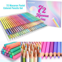 Ensemble de 72 crayons de couleur pastel doux Meihui pour enfants, adultes et artistes, pour la coloration et l'ombrage