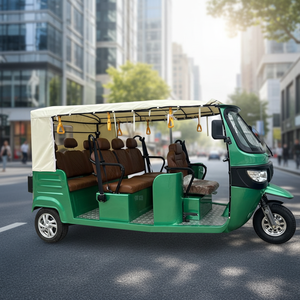 Tuk Tuk <span class=keywords><strong>Tricycle</strong></span> Inversé Moto à 3 Roues Carrosserie 7 Places Motorisée [Moteur, Batterie et Frais de Port Non Inclus] - Product Image 4