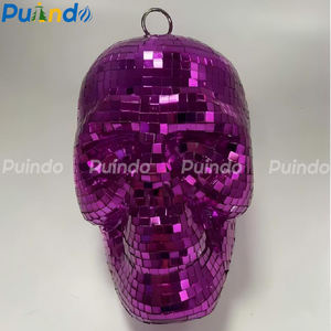 عظم هالويون ، مرآة جمجمة إبداعية ، عاكس زجاجي ، ديكور هالويون ، متجر هالويون - Product Image 4