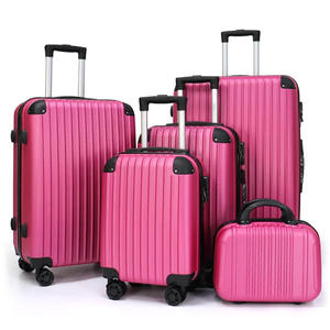 2026 New Customized Modern Aluminum Alloy <b>Trolley</b> <b>Luggage</b> ABS Hard Shell Lightweight Handheld Double Zipper TSA Lock <b>Luggage</b> Set - Product Image 1