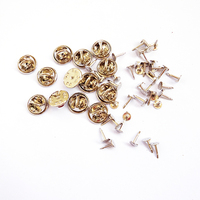 Argent Broche D'embrayage Papillon Fermoirs En Métal Embrayage Épinglette Dos