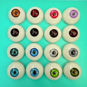 Novo estilo 24mm 26mm 30mm 32mm tamanho grande simulação acrílico bloodshot olhos para brinquedo e boneca - Product Image 3