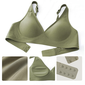 Reggiseno da allattamento senza cuciture in tessuto elasticizzato per donna, taglie forti, senza ferretto, all'ingrosso, in saldo - Product Image 4