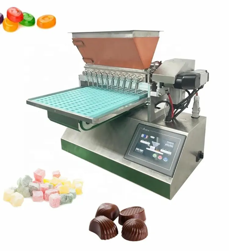 Machine 3d commerciale de vitamine pectine, gélatine, gomme, ours, amidon, gelée, ligne de production de bonbons, chocolat, sucette, dépôt de bonbons