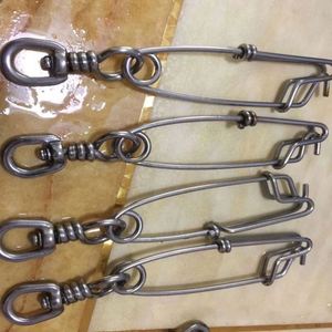 Conector Giratorio de Acero Inoxidable de Alta Resistencia para Pesca Marina, Anzuelo de Pesca con Ojo Abierto/Cerrado para Atún, Conector Giratorio con Mosquetón para Pesca en el Mar - Product Image 6