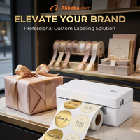 Impresora de Etiquetas con Logotipo de Marca Personalizada WCMI, Impresora Térmica de Escritorio de 110 mm, Fabricante de Etiquetas de Agradecimiento para Boutique, Profesional, Premium, de Lujo