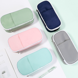 Bolsa de lápices multifuncional con doble cremallera y logotipo personalizado, bolsa de lápices OEM para jóvenes, regalo de temporada escolar, bolsa estacionaria - Product Image 2