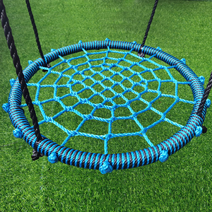 Ensemble de balançoire arborescente Zoshine, balançoire en filet, plateforme de balançoire en forme d'araignée, cordes réglables, balançoire nid d'oiseau pour enfant - Product Image 6