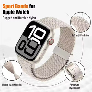 Bracelet de sport élastique en tissu parachute pour <span class=keywords><strong>Apple</strong></span> <span class=keywords><strong>Watch</strong></span> Ultra, bracelets 49 mm 46 mm, bracelet en nylon pour IWatch Series - Product Image 2