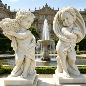 <span class=keywords><strong>Statue</strong></span> de chérubin <span class=keywords><strong>en</strong></span> marbre grandeur nature <span class=keywords><strong>pour</strong></span> <span class=keywords><strong>jardin</strong></span> ou intérieur, décoration <span class=keywords><strong>pour</strong></span> la maison ou l'extérieur - Product Image 4