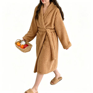 Batas de mujer de invierno, suaves, elegantes, tipo cárdigan, camisones, pijamas de bambú, batas de dormir. - Product Image 4