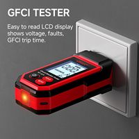 Détecteur de disjoncteurs rechargeable haute précision HEDAO NF-824 avec écran LCD, testeur de prises GFCI 90-230V AC pour circuits électriques