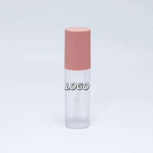 Wholesale Cute 3ml <b>Mini</b> Pink Clear Frosted Round Empty Lip Gloss Tint Wand Tube Cosmetic Lipgloss Tubes Bottle Containers - Product Image 1