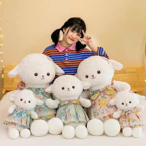 Peluche Mouton Mignonne avec Jupe, Poupée Mouton de Dessin Animé, Coussin, Cadeau pour Enfants, Vente en Gros - Product Image 3