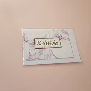 사용자 정의 로고 대량 노트 빈 필기 보석 관리 여행 디자인 다크 브라운 종이 봉투 감사 카드 - Product Image 3