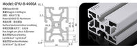 2020 3030 4040 4080 cadre de profil d'extrusion en aluminium fente en T fente en V 40x40 profilés en aluminium industriels noirs extrudés personnalisés