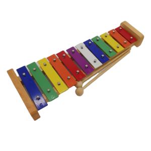 Glockenspiel coloré Xylophone en bois aluminium Percussion 12 tons Piano Xylophone jouet pour prix d'écoute sonore - Product Image 1