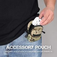Pochette tactique compacte EDC, pochette utilitaire à fermeture éclair, petite pochette, accessoires