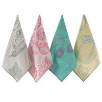 Thickened High Absorbency Cotton Tea Towel Elegant Lint Free Kitchen Wipe Towel for Daily Household and Catering Use