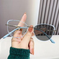 MK23121401 Nuevas Gafas con Bloqueo de Luz Azul, Fotocromáticas Transicionales, Fotogrises, Montura Óptica con Logotipo Personalizado, Gafas Retro
