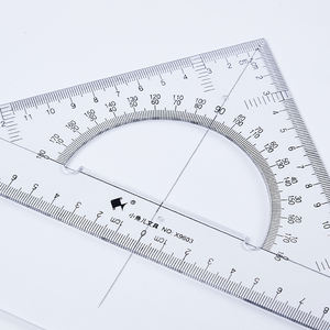 Fabrik Großhandel 25cm Kunststoff Waage Lineal Multifunktions-Büro Schreibwaren Set 2 Stück quadratisches Lineal für Messwerk zeuge Günstig! - Product Image 5