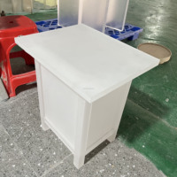 Amina Craft Custom ized Modern Frosted Acryl Beistell tisch Bett Seitens chrank für Wohnzimmer Schlafzimmer Badezimmer Haus oder Hotel