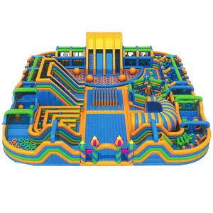 <span class=keywords><strong>Parc</strong></span> de jeux gonflable sur le thème des héros légendaires avec toboggan arc-en-ciel et piscine à balles, équipement d'amusement pour enfants de qualité commerciale - Product Image 3