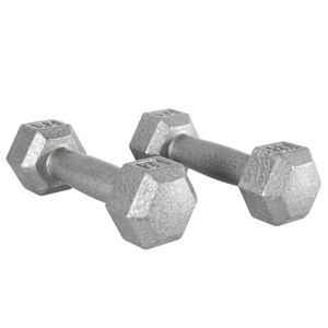 Bán Buôn Biểu Tượng Tùy Chỉnh Hex Quả Tạ £ Rắn Hexagon Grey Quả Tạ Đặt 5-100LB 30Kg Thẳng Xử Lý Trọng Lượng Hex Quả Tạ - Product Image 4