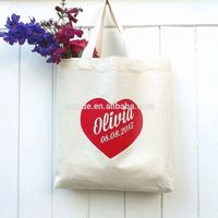Sac de conférence imprimé en toile naturelle brute avec logo