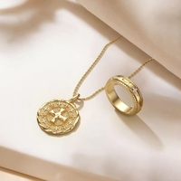 Loveher laiton bijoux haute qualité luxe disque pendentif pour gothique liquide lave croix Fleur-de-Lis médaillon collier femmes hommes