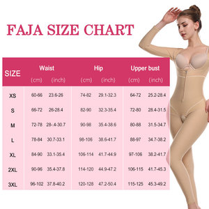 Faja Colombiana Postparto <span class=keywords><strong>de</strong></span> Alta Calidad, Moldeadora <span class=keywords><strong>de</strong></span> Cuerpo Completo con Mangas Largas, Realza la Cadera, Control <span class=keywords><strong>de</strong></span> Abdomen, para Después del Parto y Cirugía - Product Image 2