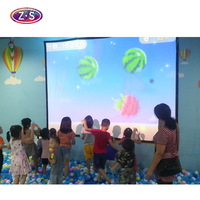 Sistem proyektor permainan lempar interaktif AR dalam ruangan All-in-one untuk anak-anak