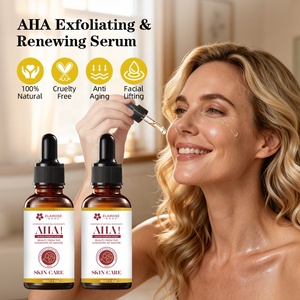 Sérum Visage Hydratant Raffermissant Anti-Âge Éclaircissant à l'AHA, Vitamine C et Acide Hyaluronique, Marque Blanche, 30ml, Liquide, Végétalien, Non Testé sur les Animaux - Product Image 4