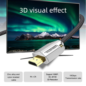 Câble HDMI haute vitesse vers HDMI, connecteur plaqué or, câble HDMI 4K 2160P 1080P pour moniteur HDTV, projecteur, ordinateur - Product Image 2