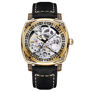 New Design Features Double-sided Hollowed Out Leather Luminous Unique Chronograph Automatic <b>Mechanical</b> <b>Watch</b> for Men - Product Image 6