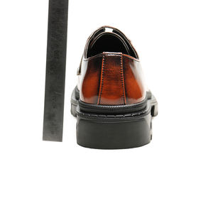 Zapatos de vestir para hombre, tallas 38-48, para otoño, con suela de plataforma, punta redonda, cómodos, con cordones, modelo WZ25 - Product Image 4