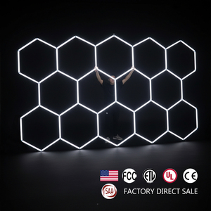 SUEZ DIY Garage Makeover Hexagon Shadowless Detailing <strong>Work</strong> <strong>Lights</strong> Honeycomb Gym Lighting Ceiling Hexagonal Led <strong>Light</strong> - Product Image 3