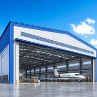 Edificio Prefabricado de Estructura de Acero, Panel Sándwich EPS, Color y Tamaño Personalizados para Hangar Industrial/Comercial o Taller