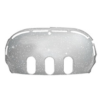 Coque de protection rigide transparente à paillettes pour casque VR Meta Quest 3, résistante aux chocs et aux rayures