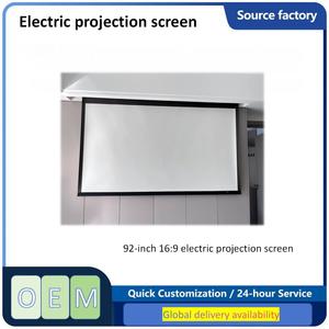 Écrans de projection électriques pour cinéma maison CGT4k 92 100 120 150 200 pouces 16:9, écran de projection <span class=keywords><strong>motorisé</strong></span> - Product Image 3