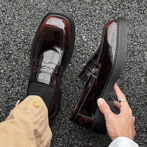 Chaussures de mode pour hommes et jeunes, en cuir, décontractées, tendance, légères, confortables, respirantes, style pour tous les jours - Product Image 6
