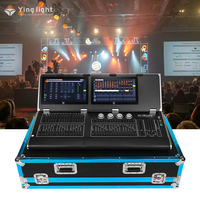 King Kong 6616 с двумя экранами DMX DJ Disco сценическое освещение консоли контроллер ith моторизованные фейдеры для профессионального светового шоу