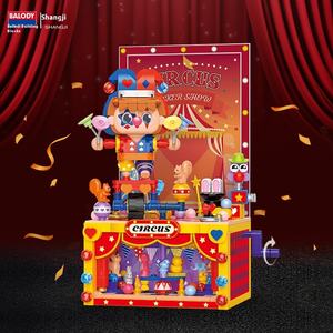 Beledi pequeño payaso de circo imagen bloques de construcción modelo educativo juguetes para niños estudiante regalo adornos al por mayor - Product Image 4