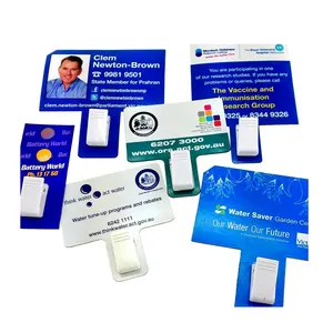Custom promotional clip fridge magnet,Advertising business card fridge magnet with clip