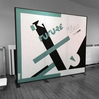 Stand d'exposition portable 3x3 en tissu, avec logo personnalisé imprimé, pour salon professionnel