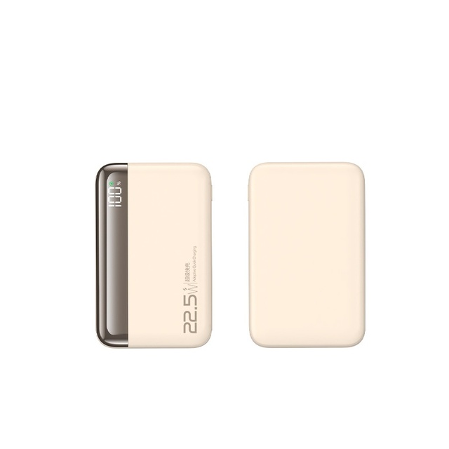 Cross-border 22.5W Portable Semi-solid Power Bank 20000mAh Safe Fast Charging Large Capacity Double USB LED Display Micro USB