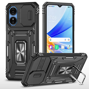 Funda Protectora para Teléfono con Cubierta Deslizante para Lente, Antigolpes, 2 en 1, con Anillo de Soporte, TPU y PC, para iPhone 13 12 14 <span class=keywords><strong>15</strong></span> 16 17 Pro Max - Product Image 2