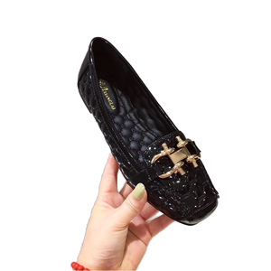 Ballerines plates à bout carré pour femmes, chaussures légères en PU, semelle extérieure en caoutchouc souple, confortables pour l'automne et l'été, grandes tailles - Product Image 2