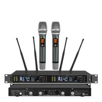 P830BJ TURE DIVERSITY 640-690MHz Pro Haut-parleur portable en métal doré sans fil Meilleur microphone sans fil